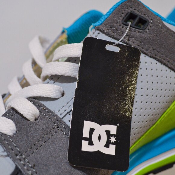 DC | GREEN/BLUE/GRAY SKATE SHOES - Picture 6 of 8